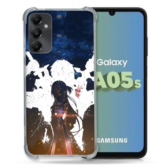 Coque Renforcée En Verre Trempé PourSamsung Galaxy A05S Manga SAO sword Art Online Asuna