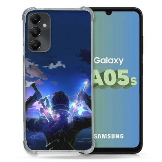 Coque Renforcée En Verre Trempé PourSamsung Galaxy A05S Manga SAO sword Art Online Epee
