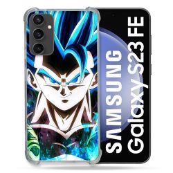 Coque Renforcée En Verre Trempé PourSamsung Galaxy S23 FE Manga Dragon Ball Gogeta Visage