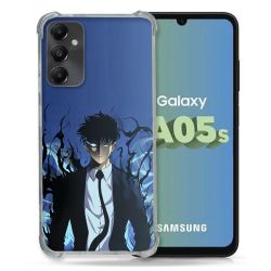 Coque Renforcée En Verre Trempé PourSamsung Galaxy A05S Manga Solo Leveling Sung Bleu