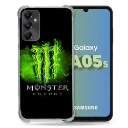 Coque Renforcée En Verre Trempé PourSamsung Galaxy A05S Monster Energy Vert