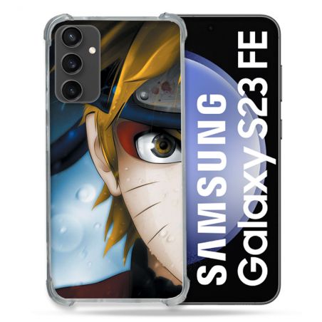 Coque Renforcée En Verre Trempé PourSamsung Galaxy S23 FE Manga Naruto Blanc