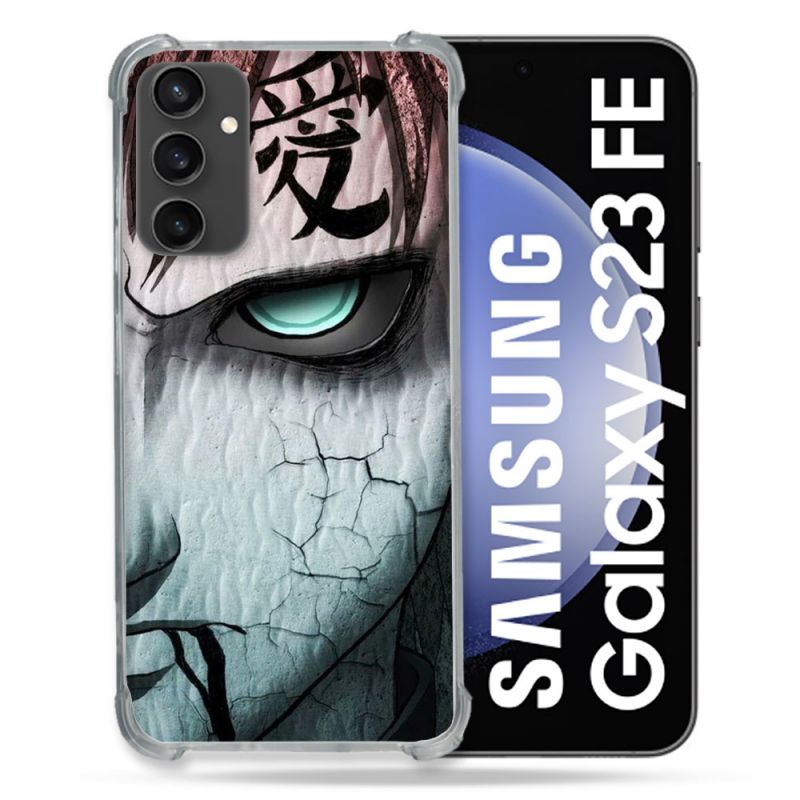 Coque Renforcée En Verre Trempé PourSamsung Galaxy S23 FE Manga Naruto Gaara