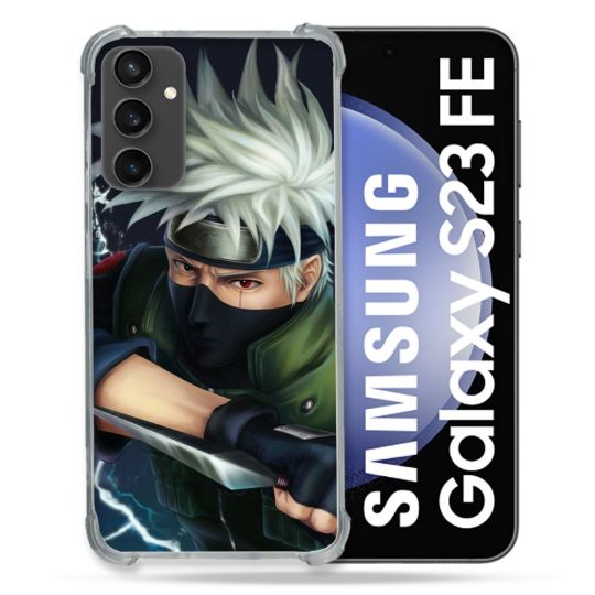 Coque Renforcée En Verre Trempé PourSamsung Galaxy S23 FE Manga Naruto Kakashi