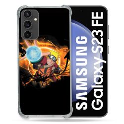 Coque Renforcée En Verre Trempé PourSamsung Galaxy S23 FE Manga Naruto Noir