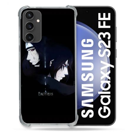 Coque Renforcée En Verre Trempé PourSamsung Galaxy S23 FE Manga Naruto Sasuke Itachi
