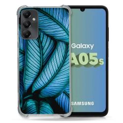 Coque Renforcée En Verre Trempé PourSamsung Galaxy A05S Nature Feuille Palmier
