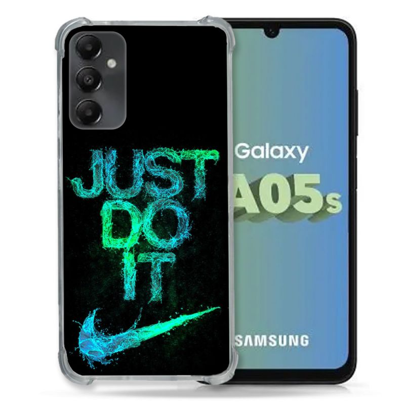 Coque Renforcée En Verre Trempé PourSamsung Galaxy A05S Nike Just Do It