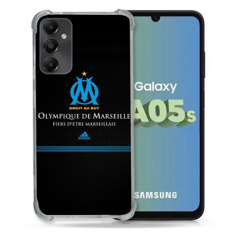 Coque Renforcée En Verre Trempé PourSamsung Galaxy A05S Olympique Marseille OM Fier etre Marseillais