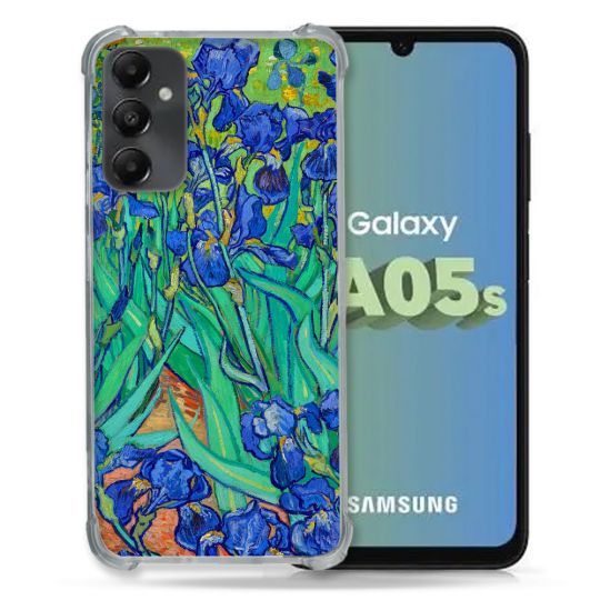 Coque Renforcée En Verre Trempé PourSamsung Galaxy A05S Peinture Iris