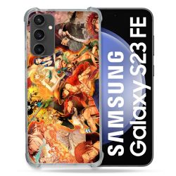 Coque Renforcée En Verre Trempé PourSamsung Galaxy S23 FE Manga One Piece Nakama