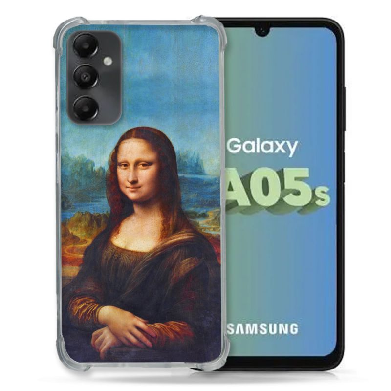 Coque Renforcée En Verre Trempé PourSamsung Galaxy A05S Peinture Joconde