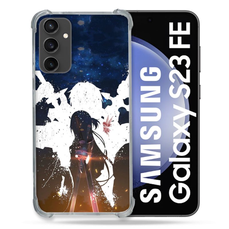 Coque Renforcée En Verre Trempé PourSamsung Galaxy S23 FE Manga SAO sword Art Online Asuna