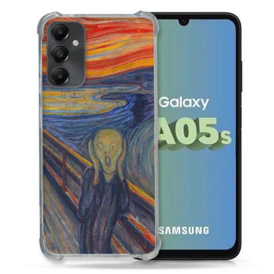 Coque Renforcée En Verre Trempé PourSamsung Galaxy A05S Peinture Le Cri