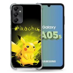 Coque Renforcée En Verre Trempé PourSamsung Galaxy A05S Pokemon Pikachu Eclair