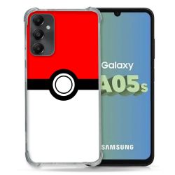 Coque Renforcée En Verre Trempé PourSamsung Galaxy A05S Pokemon Pokeball