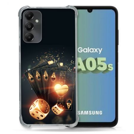 Coque Renforcée En Verre Trempé PourSamsung Galaxy A05S Poker Des