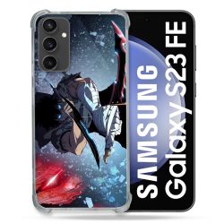 Coque Renforcée En Verre Trempé PourSamsung Galaxy S23 FE Manga Solo Leveling Sung Epee