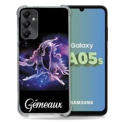 Coque Renforcée En Verre Trempé PourSamsung Galaxy A05S Signe Zodiaque 2 Gémeaux