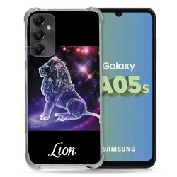 Coque Renforcée En Verre Trempé PourSamsung Galaxy A05S Signe Zodiaque 2 Lion