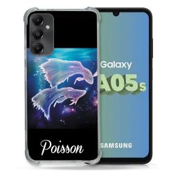 Coque Renforcée En Verre Trempé PourSamsung Galaxy A05S Signe Zodiaque 2 Poisson