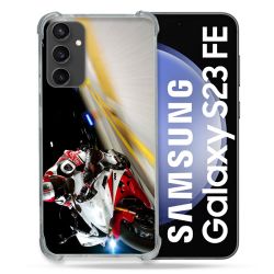 Coque Renforcée En Verre Trempé PourSamsung Galaxy S23 FE Moto Course GP R6