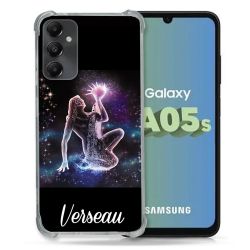 Coque Renforcée En Verre Trempé PourSamsung Galaxy A05S Signe Zodiaque 2 Verseau