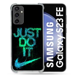 Coque Renforcée En Verre Trempé PourSamsung Galaxy S23 FE Nike Just Do It