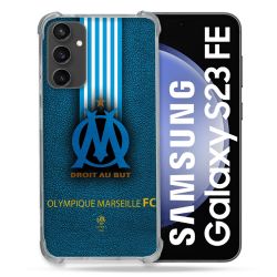 Coque Renforcée En Verre Trempé PourSamsung Galaxy S23 FE Olympique Marseille OM Bande