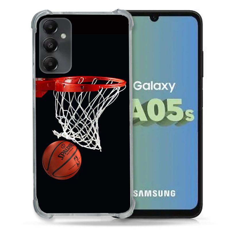 Coque Renforcée En Verre Trempé PourSamsung Galaxy A05S Sport Basket Panier