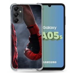 Coque Renforcée En Verre Trempé PourSamsung Galaxy A05S Sport Boxe Gant Rouge