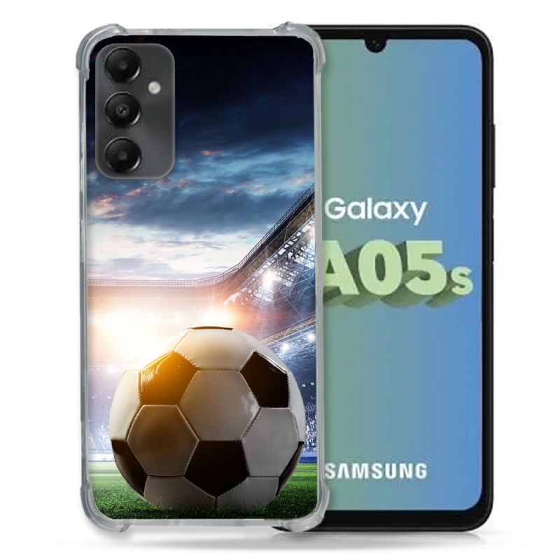 Coque Renforcée En Verre Trempé PourSamsung Galaxy A05S Sport Football Stade