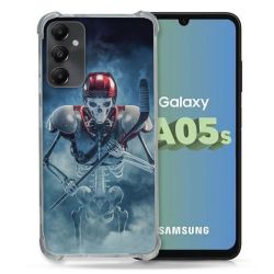 Coque Renforcée En Verre Trempé PourSamsung Galaxy A05S Sport Hockey Squelette