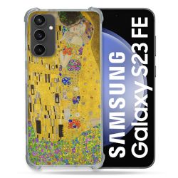 Coque Renforcée En Verre Trempé PourSamsung Galaxy S23 FE Peinture Le Baiser