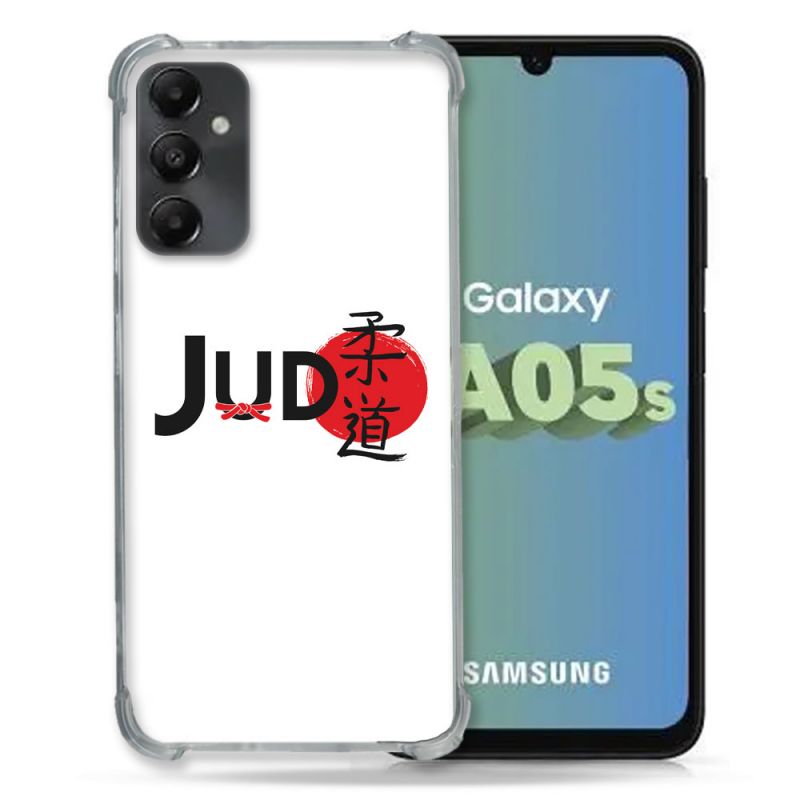 Coque Renforcée En Verre Trempé PourSamsung Galaxy A05S Sport Judo Logo