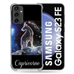 Coque Renforcée En Verre Trempé PourSamsung Galaxy S23 FE Signe Zodiaque 2 Capricorne