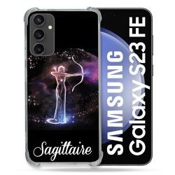 Coque Renforcée En Verre Trempé PourSamsung Galaxy S23 FE Signe Zodiaque 2 Sagittaire