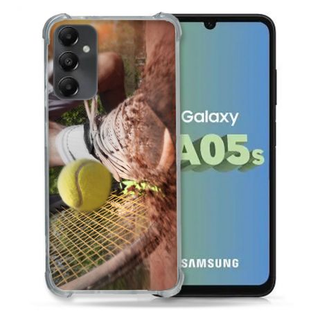 Coque Renforcée En Verre Trempé PourSamsung Galaxy A05S Sport Tennis Glissade