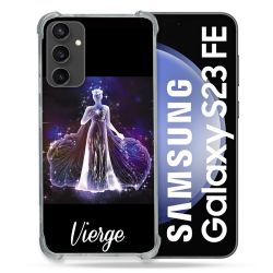 Coque Renforcée En Verre Trempé PourSamsung Galaxy S23 FE Signe Zodiaque 2 Vierge