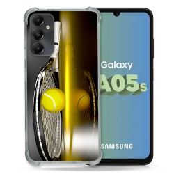 Coque Renforcée En Verre Trempé PourSamsung Galaxy A05S Sport Tennis Reflet
