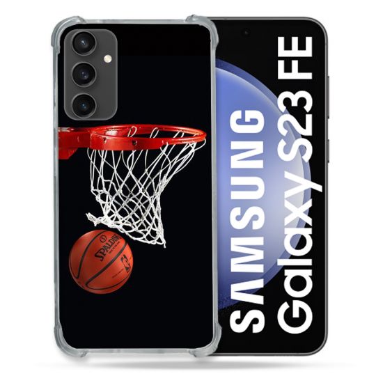 Coque Renforcée En Verre Trempé PourSamsung Galaxy S23 FE Sport Basket Panier