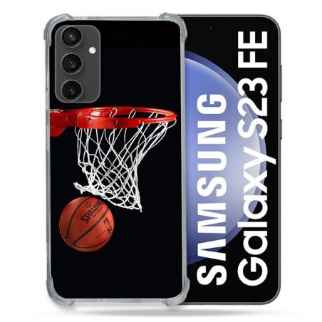 Coque Renforcée En Verre Trempé PourSamsung Galaxy S23 FE Sport Basket Panier