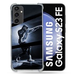 Coque Renforcée En Verre Trempé PourSamsung Galaxy S23 FE Sport Boxe Poing