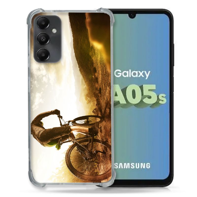 Coque Renforcée En Verre Trempé PourSamsung Galaxy A05S Sport VTT Soleil