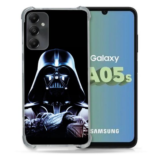 Coque Renforcée En Verre Trempé PourSamsung Galaxy A05S Star Wars - Dark Vador Noir