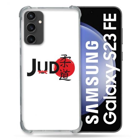 Coque Renforcée En Verre Trempé PourSamsung Galaxy S23 FE Sport Judo Logo