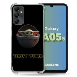 Coque Renforcée En Verre Trempé PourSamsung Galaxy A05S Star Wars - Yoda bebe noir