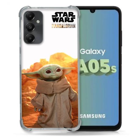 Coque Renforcée En Verre Trempé PourSamsung Galaxy A05S Star Wars - Yoda bebe soleil