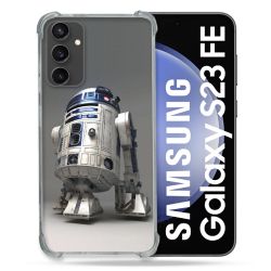 Coque Renforcée En Verre Trempé PourSamsung Galaxy S23 FE Star Wars - R2D2