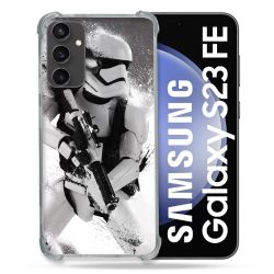 Coque Renforcée En Verre Trempé PourSamsung Galaxy S23 FE Star Wars - Trooper
